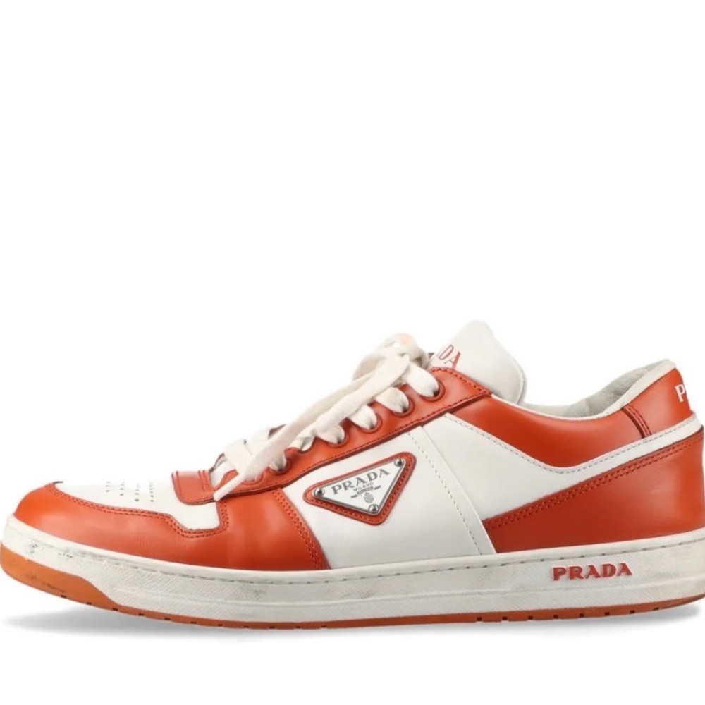 Prada downtown sneaker leather 7
